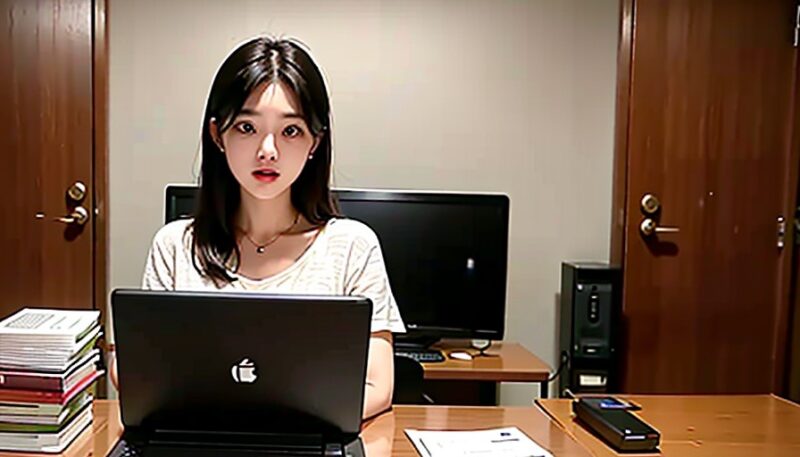 studying-Korean-on-a-computer